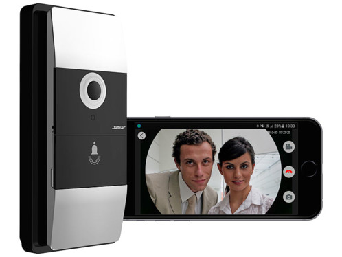 sonnette sans fil avec vidéo pour application iphone smartphone vtk-300 somikon