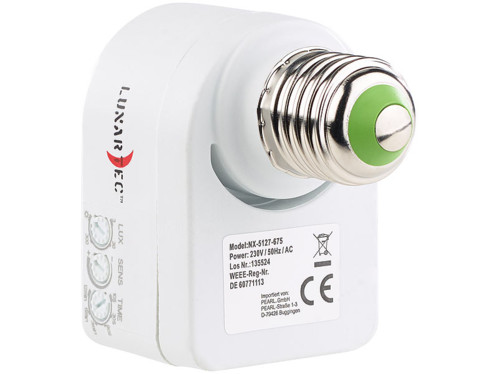 Douille Ampoule E27 Avec Detecteur De Mouvement Micro Ondes 360 Pearl Fr
