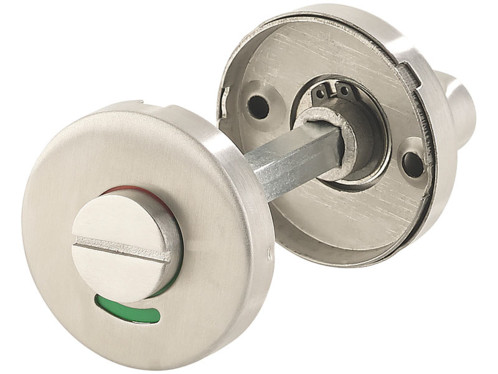 Poignee De Porte En Inox Pour Wc Et Sdb Avec Loquet Vert Rouge