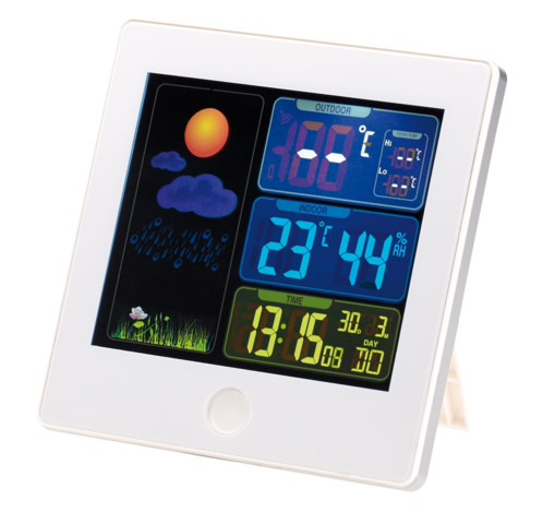 Station météo & horloge radio pilotée avec capteur extérieur FWS 260 Blanc Station météo & horloge radio pilotée avec capteur extérieur FWS 260 Blanc