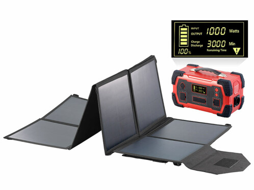 Batterie nomade 216 Ah avec panneau solaire pliable 100 W Revolt