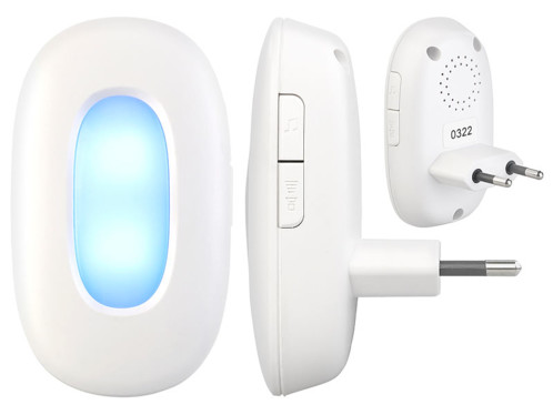 sonnette sans fil avec carillon lumineux longue portee 50m ftk 110 pearl fr