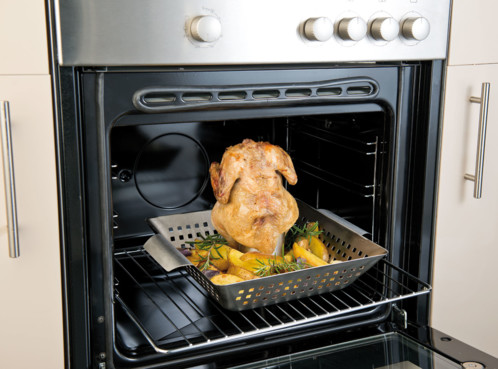 Panier De Cuisson Avec Support Pour Poulet Roti Et Recipient