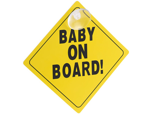 panneau bébé a bord baby on board avec ventouse pour voiture