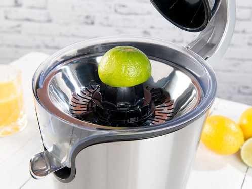 Presse agrumes Électrique inox avec embout Citron ou Oranges Presse agrumes électrique 160 W avec deux embouts Achat