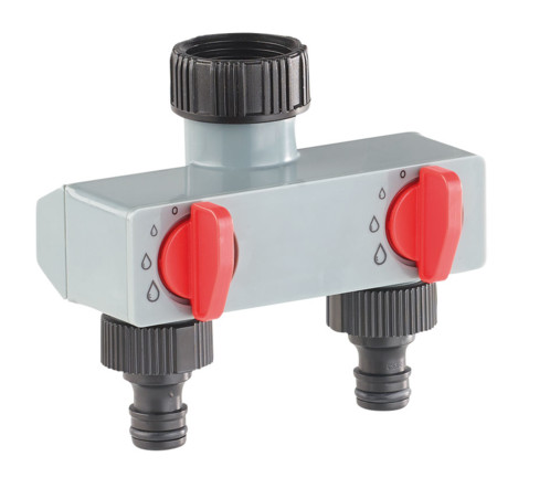 Raccord Robinet 4 Voies Pour Arrosage Auto - Système Goutte à Goutte Jardin, 6.35 Mm