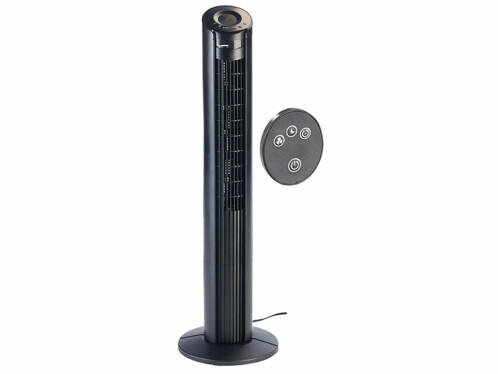Ventilateur colonne oscillant 55 W / 115 cm avec télécommande Sichler Haushaltsgeräte
