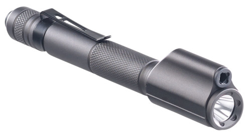 mini lampe de poche stylo en aluminium etanche avec pointeur laser intégré kryolights