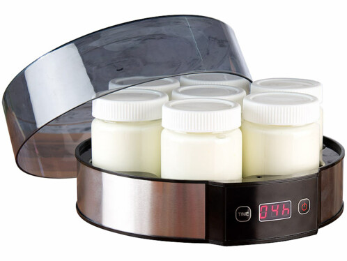 yaourtiere pour 7 pots de yaourt maison avec minuteur 14h pearl fr