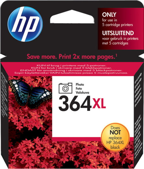 Cartouche originale HP ''Cb322EE'' N°364 photo noir XL