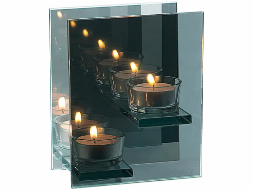 Bougeoir En Verre Pour 2 Bougies