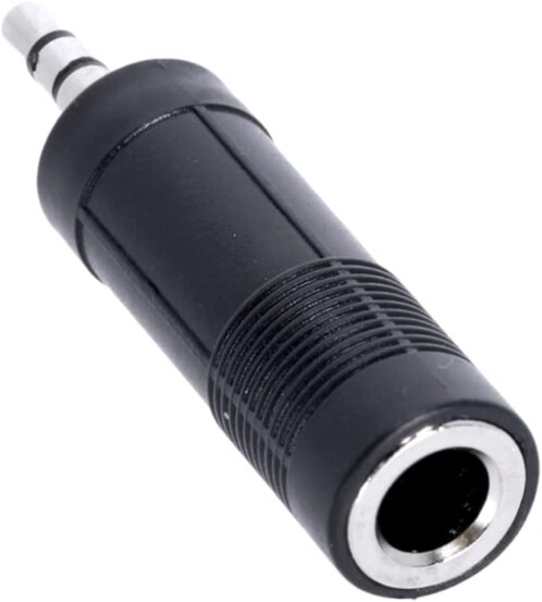 Adaptateur jack femelle 6,35 mm vers mâle 3,5 mm