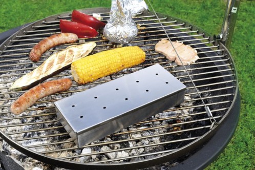 Boîte fumoir à poisson et viande pour barbecue gaz et Barbecue fumoir XXL pour grillades au gout incomparable.