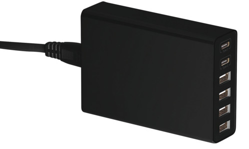 Chargeur secteur USB A & C Smart Power - 6 ports 10 A / 50 W
