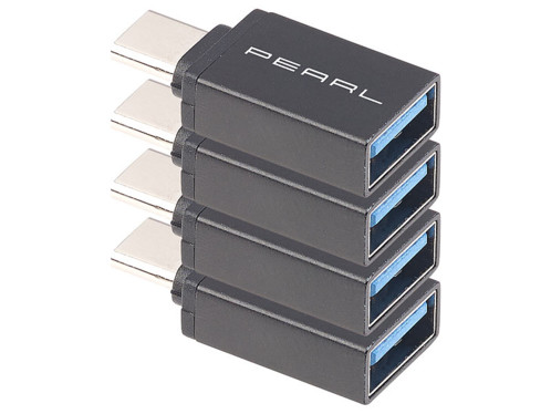 4 adaptateurs USB 3.0 femelle vers USB type C mâle