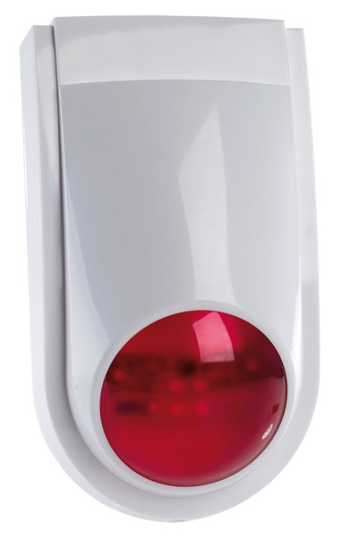 sirene d'alarme pour systeme xmd5400 visortech avec lumiere led rouge clignotante