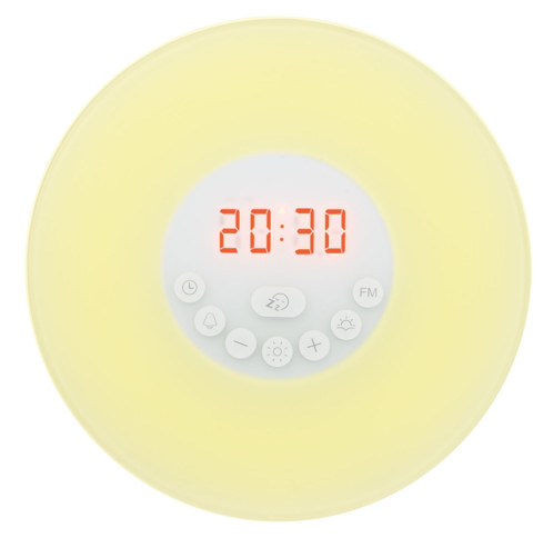Radio-réveil lumineux "Wake-up" avec sons de la nature - Bluetooth