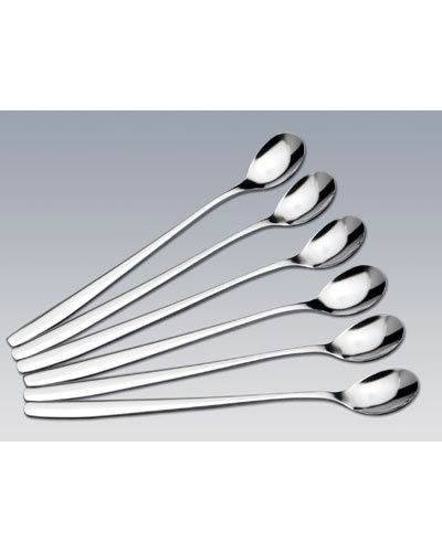 Lot de 6 Cuillères à cocktail en acier inox