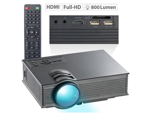 Projecteur vidéo LED / LCD compact LB-8300.mp, 800 lm