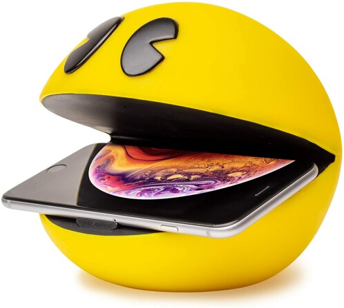 Chargeur à induction Pac-Man pour smartphones.