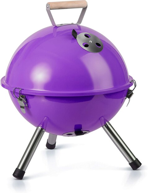 Mini barbecue à charbon Gastrolux violet.