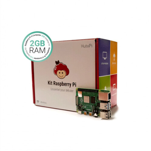 Kit Rasberry Pi 4 2 Go pour assembler son propre nano ordinateur 