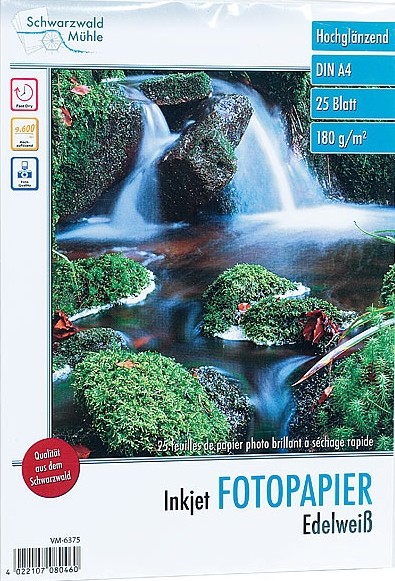 25 feuilles papier photo brillant A4 - 180G