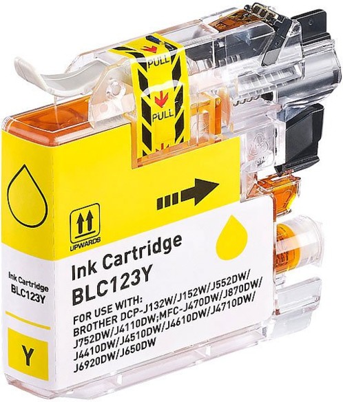 Cartouche compatible Brother LC-123Y - Jaune