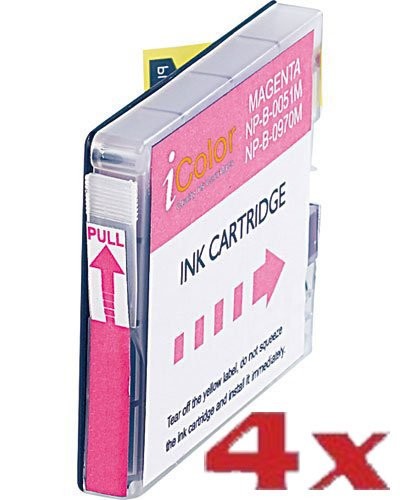 4 cartouches compatibles Brother LC970M et LC1000M - Magenta