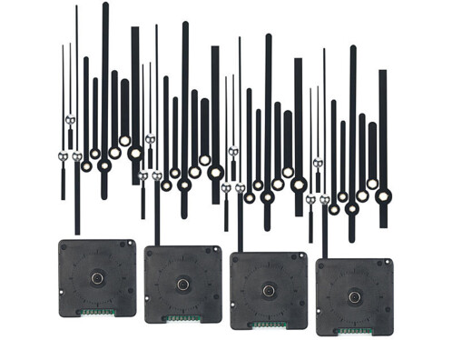 Pack de 4 mécanismes d'horloge radio-pilotées à quartz de la marque St. Leonhard
