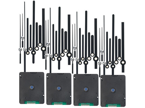 Pack de 4 mécanismes d'horloge radio-pilotée sweep de la marque St. Leonhard