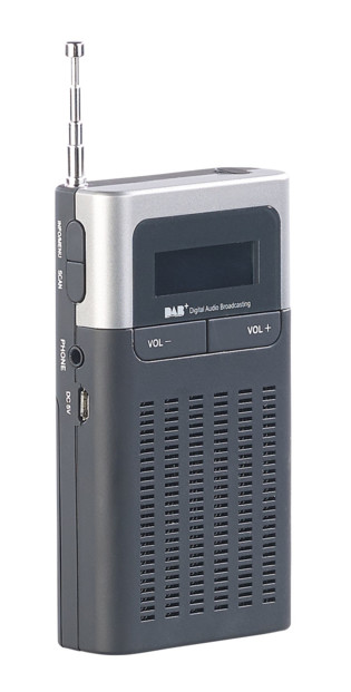 mini radio de poche nomade analogique fm numerique dab+ vr-radio dor-230