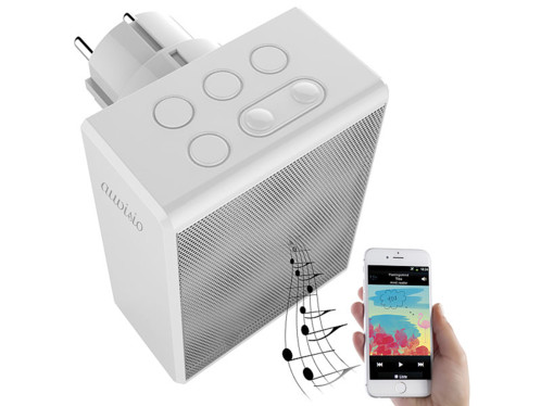 Radio secteur FM avec fonctions bluetooth et mains libres, blanc