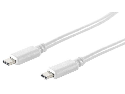 Câble USB type C vers type C - USB 3.1 Gen 2 - blanc - 150 cm