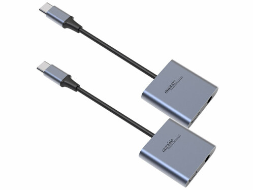 2 Adaptateur USB-C vers jack 3,5 mm avec fonctions Quick Charge et Power Delivery 