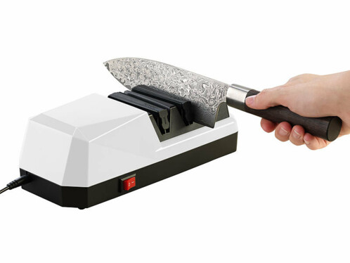 Aiguiseur Électrique Rosenstein & Söhne - Pour Couteaux Acier Et Céramique - 60W - Meules Diamant