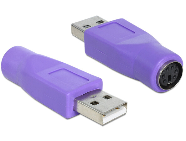 Adaptateur USB A mâle vers PS/2 femelle