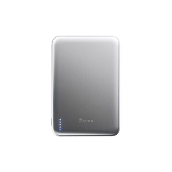 Batterie externe magnétique SolidSafe Air Titanium Qi2 5000 mAh coloris argent de la marque Better Mobile Experience