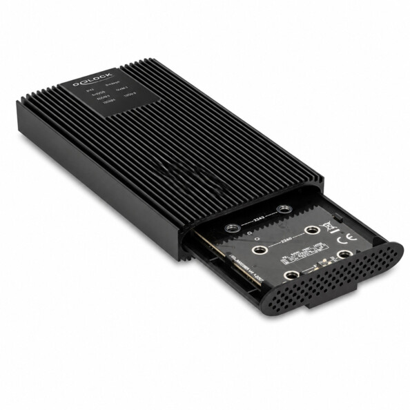 Boîtier externe Delock USB 20 Gbps pour 2 SSD M.2 NVMe PCIe