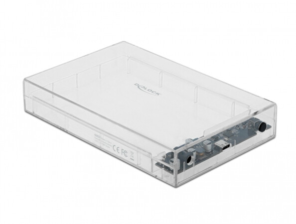 Boitier externe pour SATA HDD 3.5'' transparent et sans outil