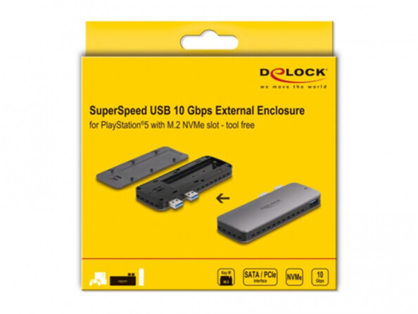 Boîtier externe USB 3.2 Gen 2 compatible PS5