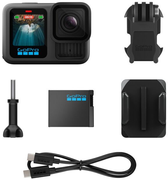 Caméra action GoPro HERO13 Black 5.3K pour l'aventure et le sport