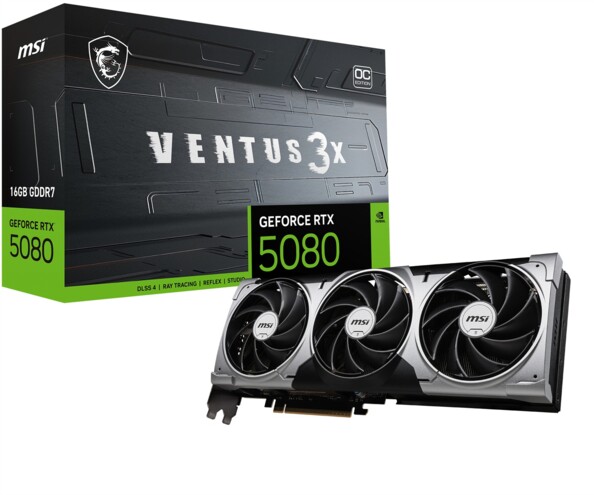 Carte graphique Nvidia GeForce RTX 5080 16G VENTUS 3X OC 16 Go