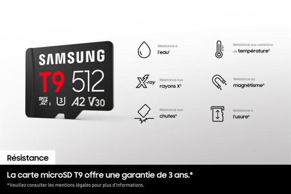 Carte microSDXC T9 UHS-I 512 Go
