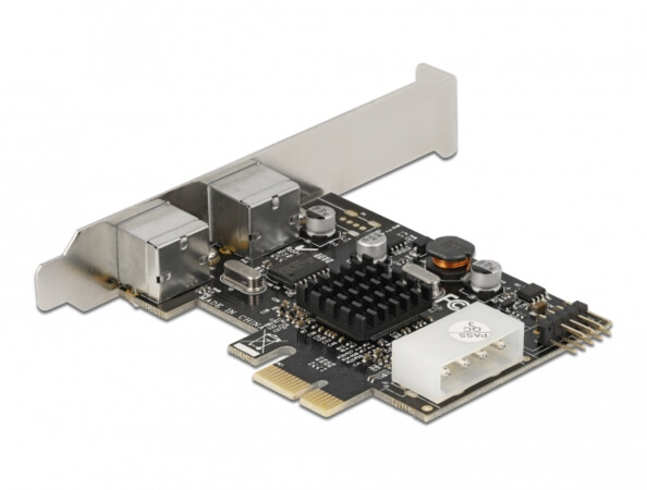 Carte PCI Express x1 vers 2 ports PS/2