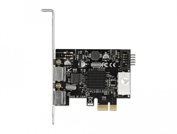 Carte PCI Express x1 vers 2 ports PS/2