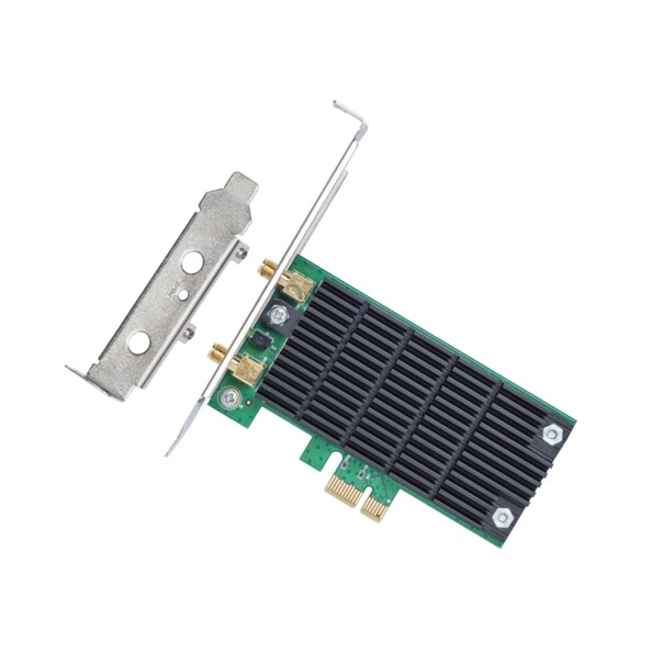Carte réseau PCIe double bande 2,4/5 GHz AC1200 Archer T4E