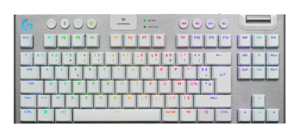 Clavier gaming sans fil Logitech G915 X LIGHTSPEED TKL Tactile AZERTY blanc