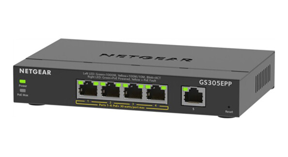 Commutateur 5-Port Gigabit Ethernet High-Power PoE+