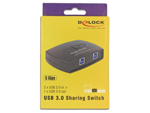 Commutateur USB 5 Gb/s 2 PC vers 1 appareil